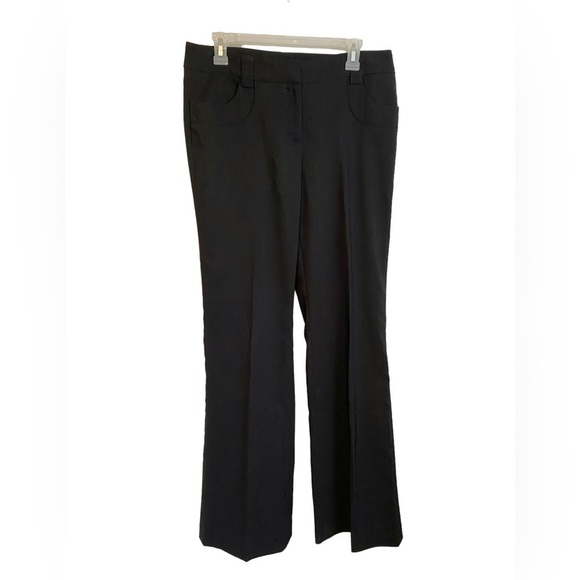 Suzy Shier Zip-Front Trousers Black Ladies 9/10 - Picture 2 of 15